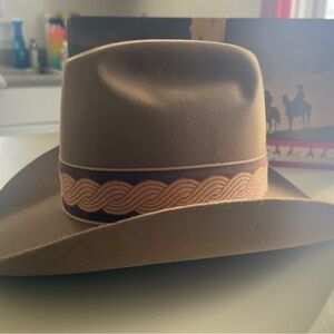 Vintage Stetson 3X Cowboy Hat 7 1/8 Silverbelly